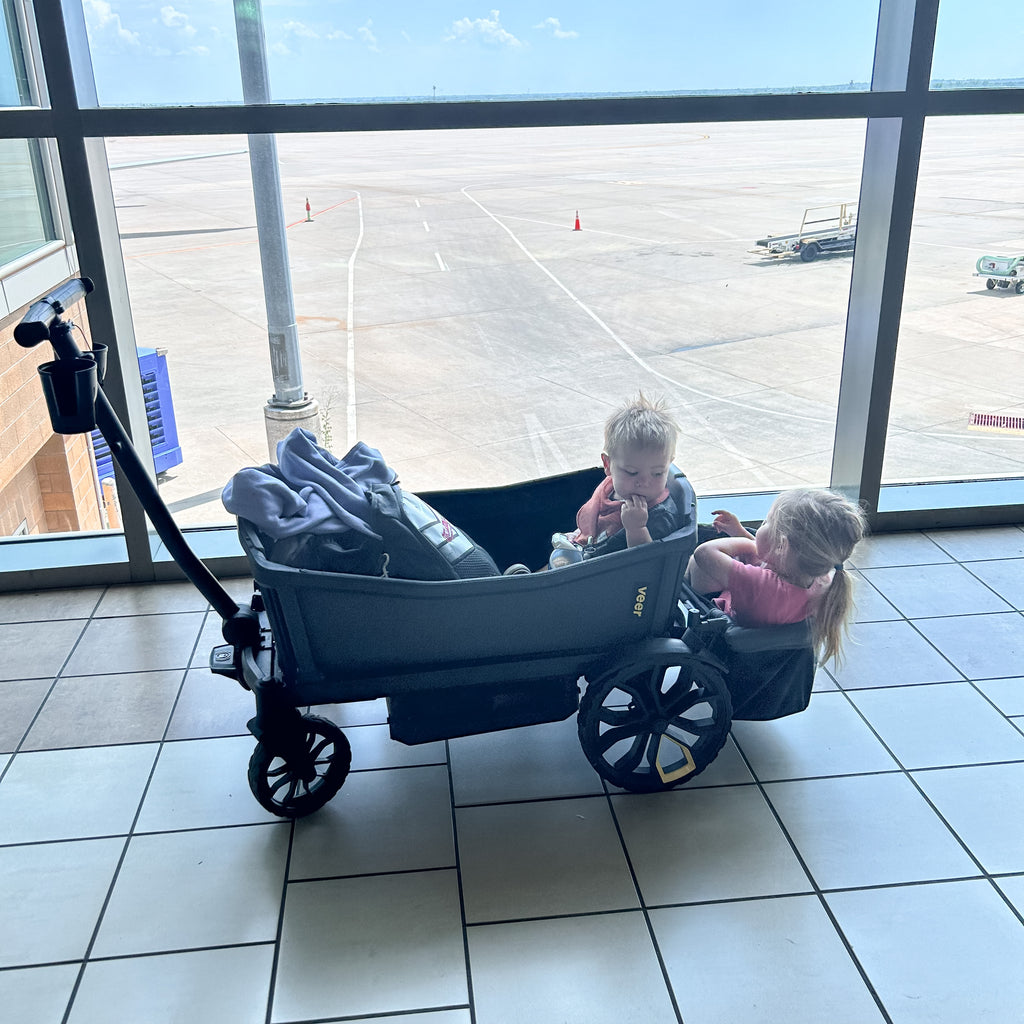 How I survived traveling with both my kids alone....