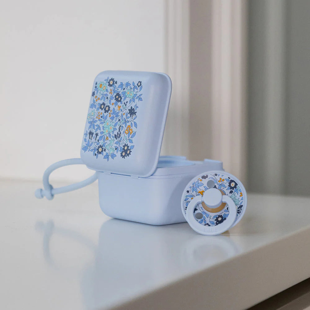 BIBS x LIBERTY Pacifier Box - Chamomile Lawn Baby Blue – The Farm House ...
